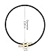 AIMADE Bracelets for Women Girls Adjustable Charm Bracelet, 18k Gold-plated Buckle Design Titanium Steel Wire Rope Women's Gift Jewelry (Black)