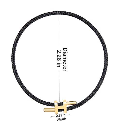 AIMADE Bracelets for Women Adjustable Charm Bracelet, 18k Gold-plated Buckle Design Titanium Steel Wire Rope Women's Gift Jewelry2