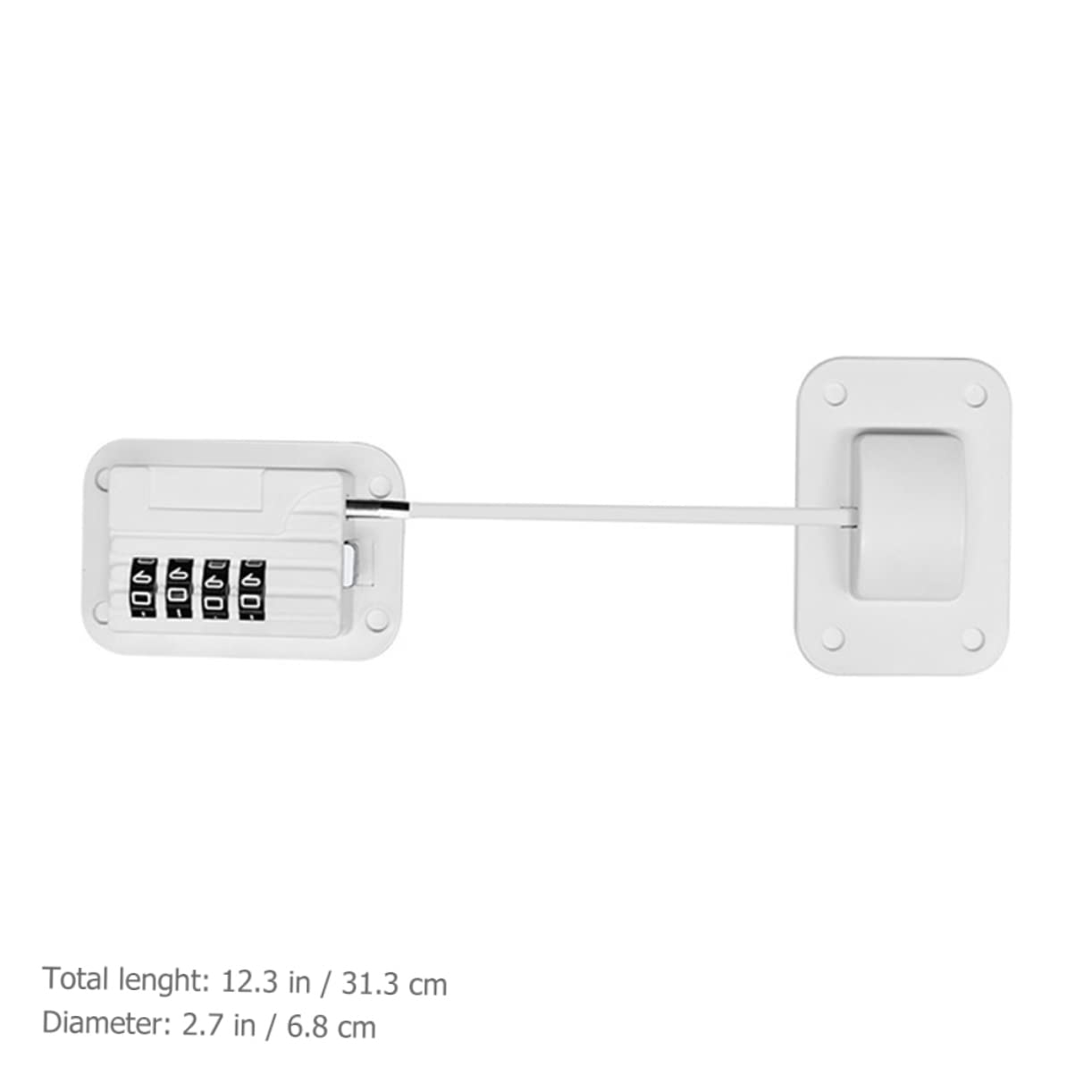 6sets Childproof Refrigerator Lock for Fridge Freezer Doors Easy Installation Adhesive for Cabinets Ovens Coded Design for Quick Access