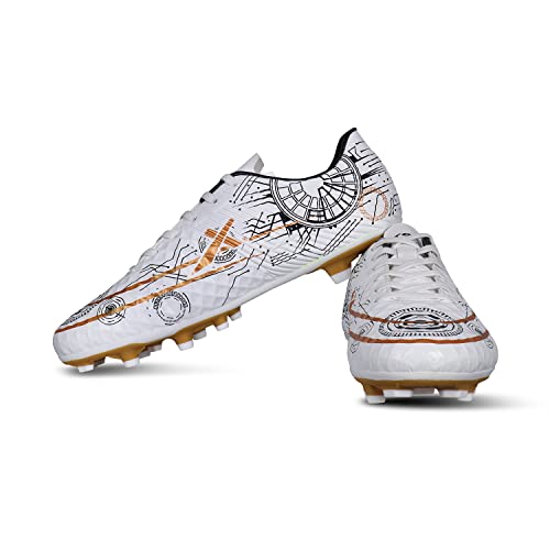 Image of Vector X Men & Boys Football Shoe /Studs|Sports & Athletic Footwear PU Upper with TPU Sole|Lightweight Comfortable & Maximum Grip Soccer Cleats |Multi Ground Shoes for Training & Practice