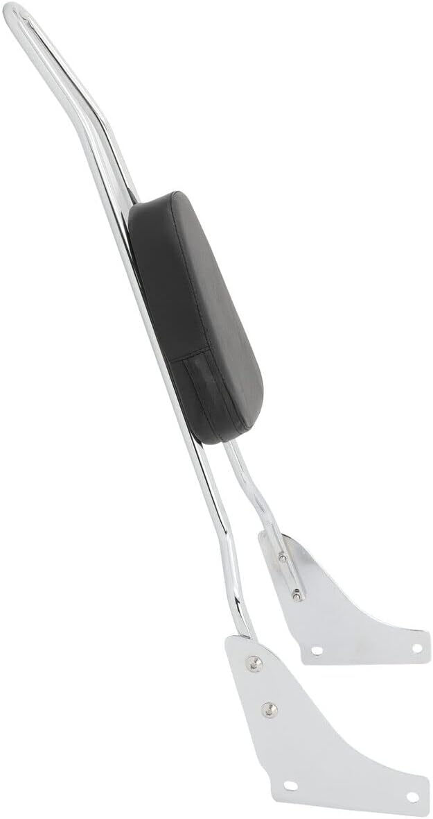 New Silver Motorcycle Rear Seat Backrest Sissy Bar Back Rest Compatible For Honda Shadow VT1100 SABRE 1100 ACE 95-05