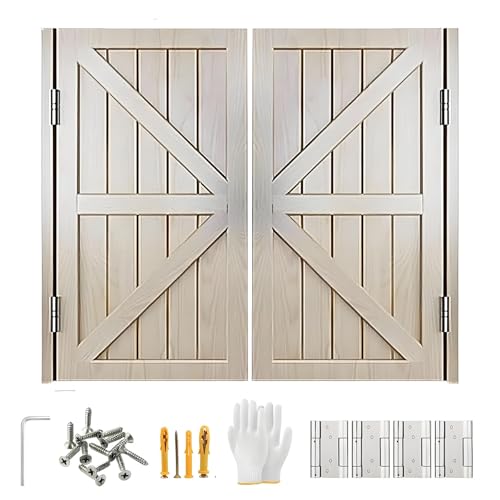 Porte intérieure battante bois avec charnières fermeture automatique pour porche et chambre