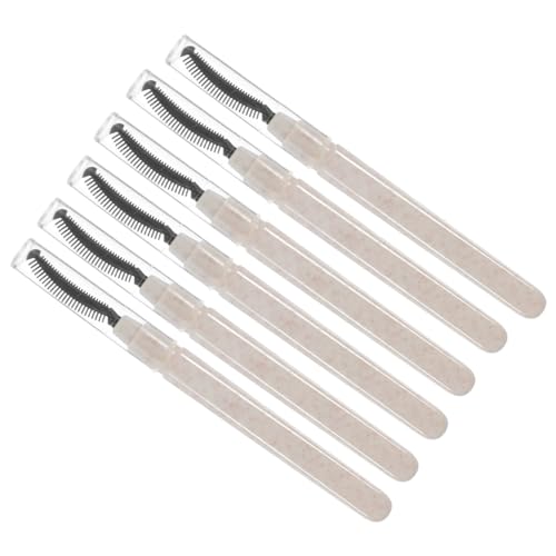 OHPHCALL Makeup Brushes Lash Tools for Eyelash Extensions Set of 6 Natural Look