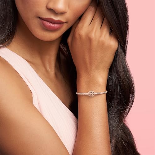 PANDORA Hearts All Over Charm - Compatible with PANDORA Moments - 14k Rose Gold-Plated - Gift for Her - Jewelry for Women with Gift Box3