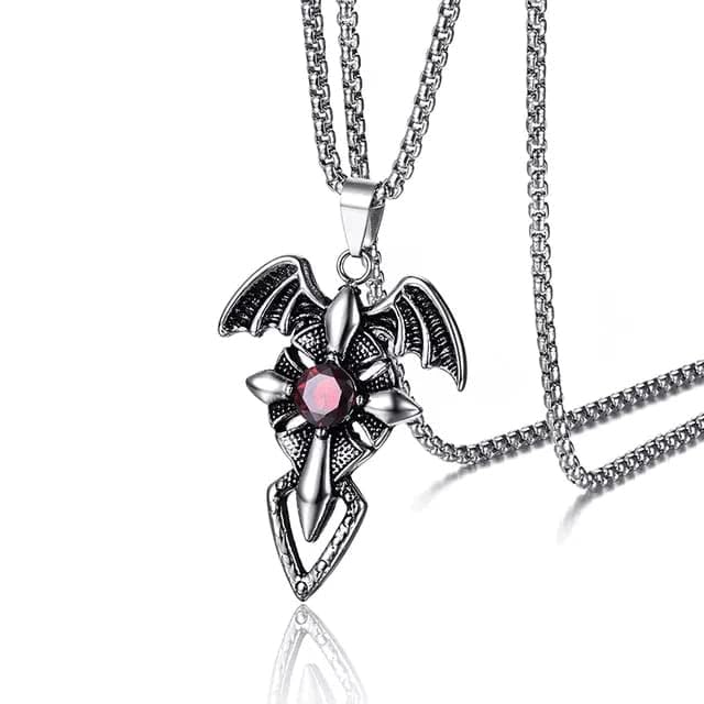 Pendant for Men Dragon Black gold Silver chain for men Mens boyfriend gents locket Necklace for men Boy girls Women Stainless Steel neck chain lockets mens chains fashion combo Long Stylish M32