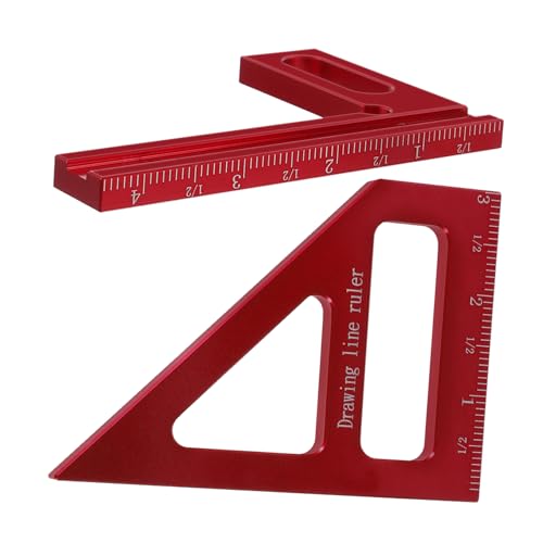 NUOBESTY Righello Multifunzionale Per La Misurazione Di Falegnami Squadra Per Lavorazione Del Legno Righello Quadrato Per Falegname Per Falegname Per