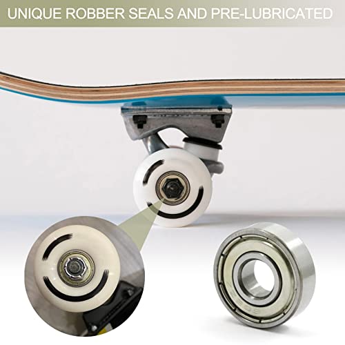 DEEPDREAM Rolamentos Premium 20Pcs 608Rs Rolamentos de Skate Rolamentos Abec Rolamentos de Esferas d