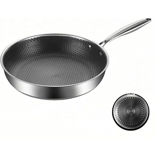 ヘックスクラッド ZAZY ハイブリッド ノンスティック 5.5 クオート ディープソテーパン 強化ガラス蓋付き 常冷ハンドル 食器洗い機対応 オーブン対応 1000°F まで IH 対応 すべての調理台対応 (1,28cm 深型単鍋)