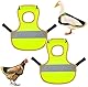 Huhn Weste,YouXiaor 2 Stück Hühnersattel Wasserdichte Hühnersattel-Sicherheitsweste für Hühner Pet Reflective Vest Huhn Henne Sattel Schürze für Haustiere geeignet für Enten Hühner Gänse Geflügel