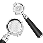 IKAPE Espresso 51mm Portafilter, 3 Ears Coffee Portafilter with Silicone Handle, Compatible with 51mm Delonghi EC0680, EC0685, SMEG & EUPA Coffee Machines