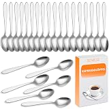 Espressolöffel 12 cm aus Edelstahl – Langlebige & ergonomische Löffel mit Spiegelglanz – Perfekt für Espresso & Mokka – Ideal für Kaffeeliebhaber & Restaurants (24 Stück)