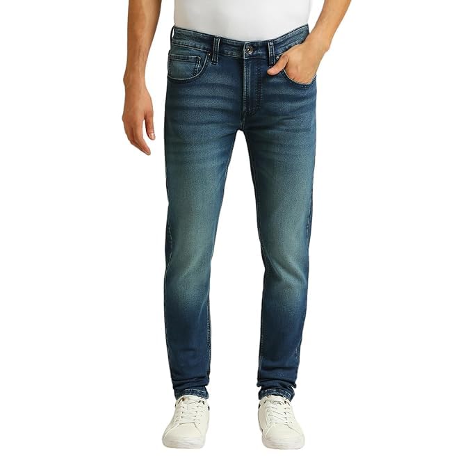 Image of Men's Denim Jeans, Casual Regular Fit Jeans for Men, Comfortable Cotton Denim Trousers for Everyday Wear, Streetwear, Travel, College and Casual Outfits