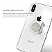 Sinjimoru Phone Ring Holder & Finger Ring Stand 360° Rotation, Phone Grip Kickstand for iPhone Attachable to Magnetic Car Mount Finger Loop for Cell Phone. Ringo Mini Metallic Black