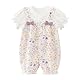 gurcooc Baby Mädchen Strampler Kurzarm Bodysuit Floral Rüschen Jumpsuit Bow Body Sommer Onesie Outfit Set, 3-24 Monate