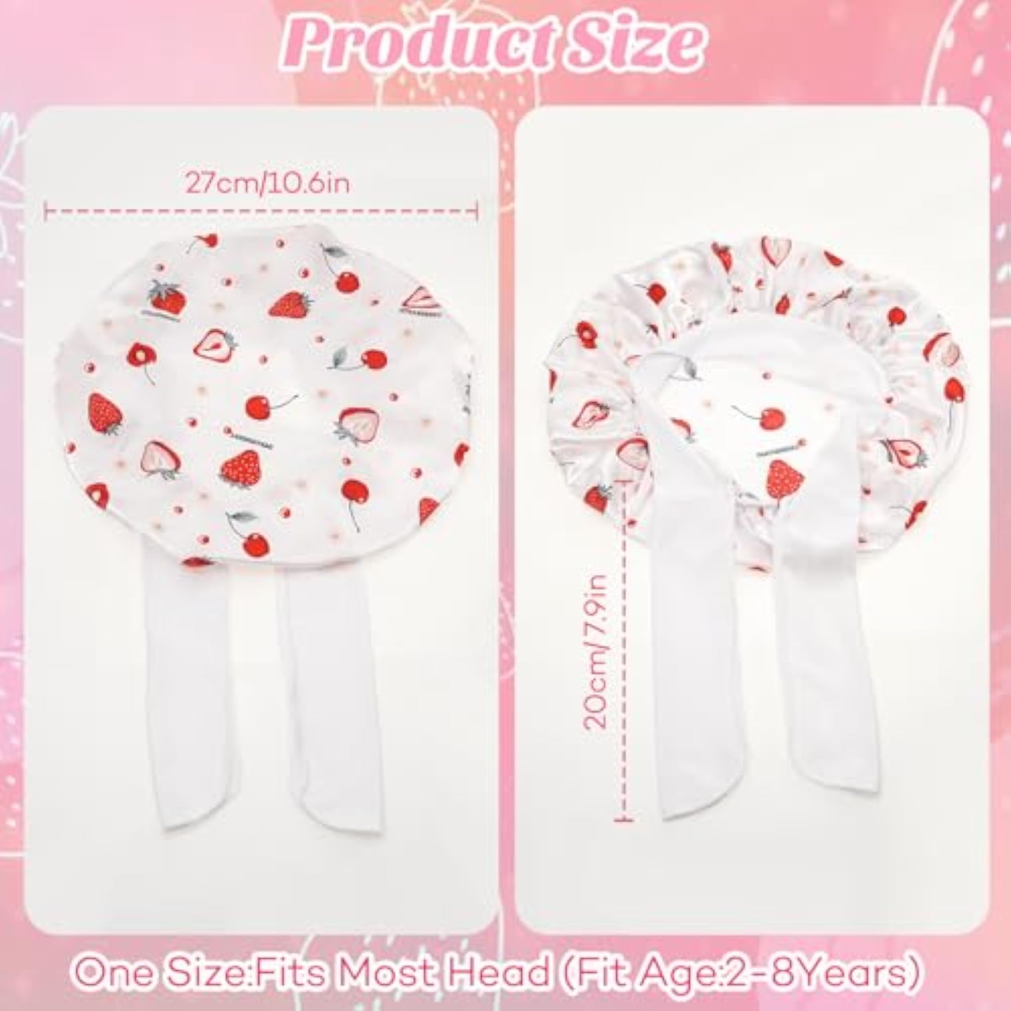 Adjustable Silk Sleep Cap for Kids