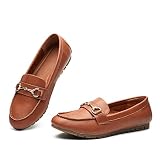 BGSTGUDS Women's Wide Loafers Casual Cute Flats Shoes Ladies Arch Support Comfort Walking Shoes Slip