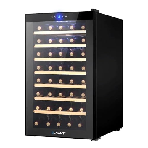 Devanti Wine Cooler Mini Fridge Organiser Compressor Fridges Tools & Gadgets Rack 51 Bottles