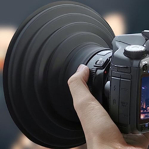 Pare-Soleil Objectif Appareil Photo Souple Silicone - Anti-Reflet Pliable Protection Fenêtre Photo - 6