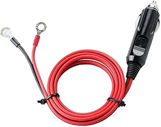 Carviya 12V 24V Heavy Duty 16 AWG 15A 20A Male Plug Cigarette Lighter
