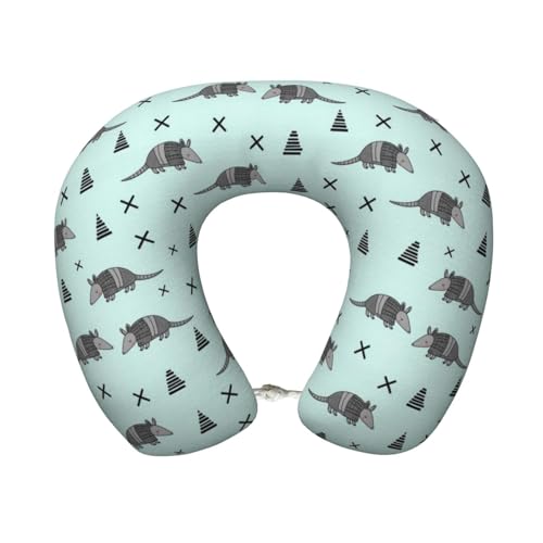 Almohada de viaje espuma viscoelástica tamaño único miniatura 1