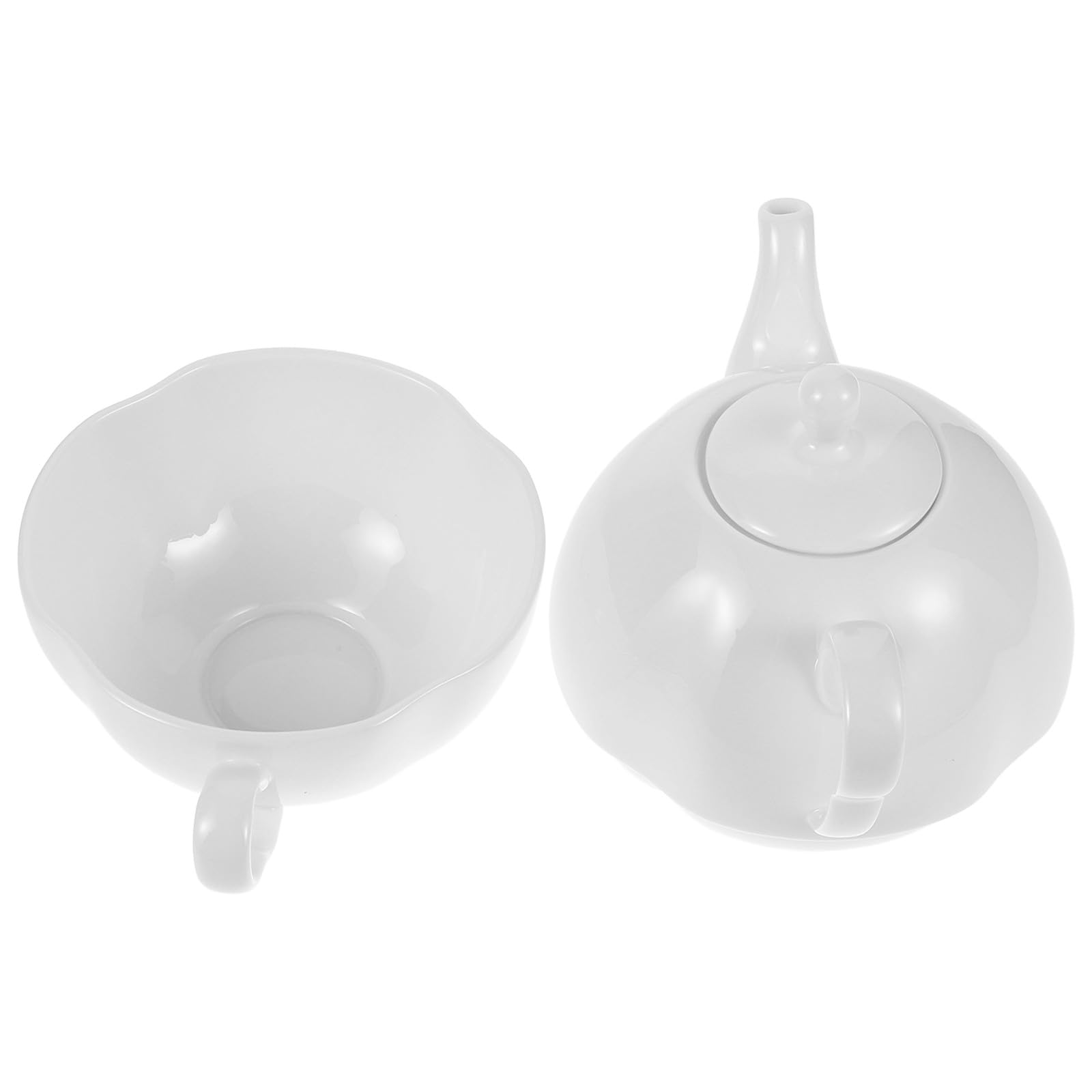 Service à thé britannique nomade avec théière 350ml et tasse blanche pour le voyage