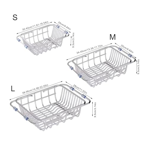 Escurridor extensible para platos ajustable a todo tipo de fregaderos sin óxido 8