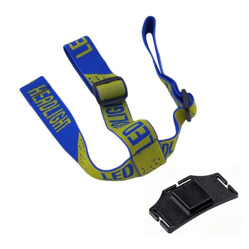 UZYXC - UZYXC Harnais de Tête pour Lampe Frontale Olight Oclip, Bandeau Élastique Réglable à 3 Points avec Support Plastique, Compatible avec Série Oclip et Lampes Frontales