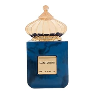 Matin Martin Santorini for Unisex – Arabian Perfume for Women & Men – Long Lasting Spicy Woody Fragrance with Citrus, Floral, Musk, Fresh, Moss Notes – Arabic Cologne – Travel Size – 3.4 oz EDP Spray