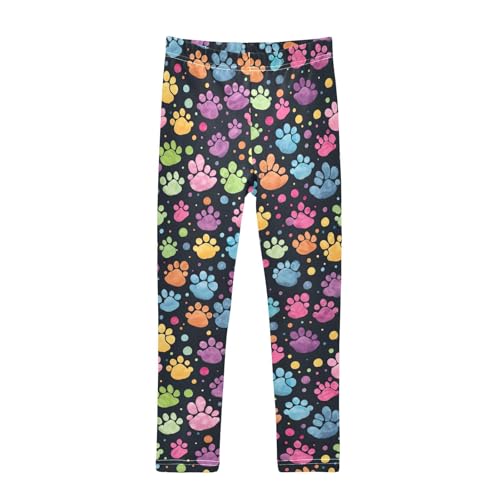 Girls' Leggings Cute Paw Prints Kids Yoga Tights Pants 1 Pack 20852225