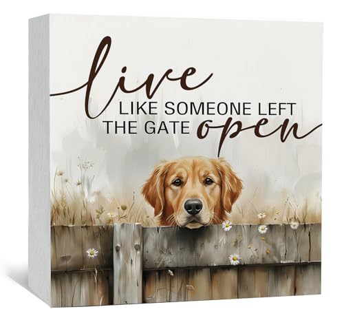 Nitelat Golden Retriever Sign - Farmhouse Western Animal Dog Office
