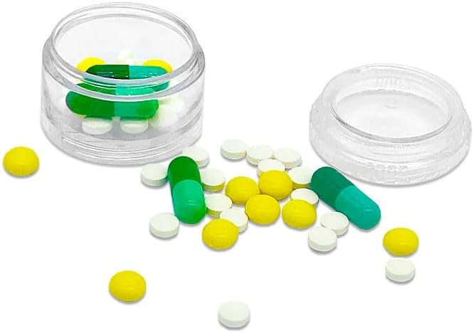 HaiSea Weekly Travel Pill Planner-Monthly Pill Organizer, Daily Month Pill Box-Separate AM/PM Compartments Colors Vary image 3