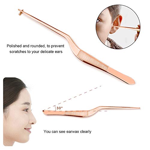 LAURAG Remoção de cera de ouvido Jogo de ferramentas da lanterna elétrica do diodo emissor de luz da