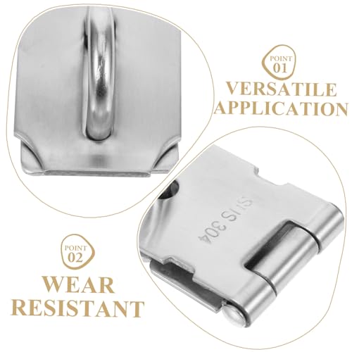 Image of DOITOOL 2pcs Outdoor Fence Locks Stainless Steel Gate Lock Latch Padlock Latch for Outdoor Use