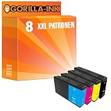 Gorilla-Ink 8 Patronen XXL kompatibel mit Epson T7901 T7902 T7903 T7904 79XL 79 XL | Für Workforce Pro WF-5110 WF-5190 DW WF-5620 WF-5690 DWF WF-5110DW WF-5190DW WF-5620DWF WF-5690DWF