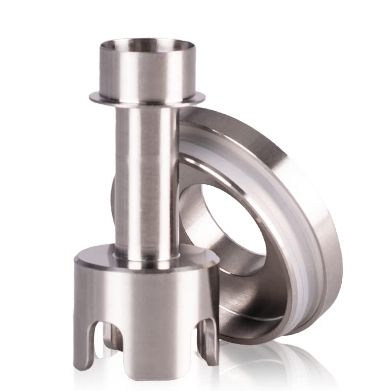 Abyss Bridge Adaptor (PnP/GTX, Stainless Steel/Silver) for Dovpo X Suicide Mods Abyss Tank to be Compatible with VooPoo PnP TM and VM Series and Vaporesso GTX Coil - Nicotine Free