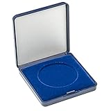 Münz-Etui mit blauer Velourseinlage.