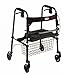 Cruiser De-Light Folding Rolling Walker - Red with Basket - 1 Each/Each - 4010RD-S