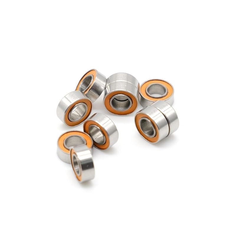 10Pcs SMR84 2RS CB 4x8x3 Mm Stainless Steel Hybrid Ceramic Bearing ABEC7 Without Grease Fast Turning