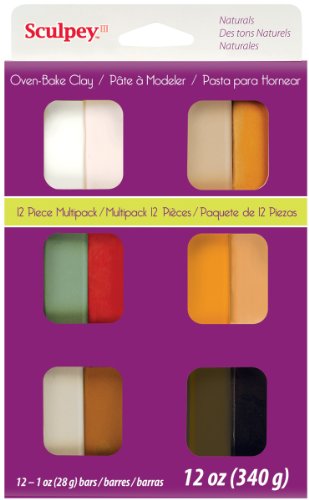 Polyform Sculpey III Multi Packs, Naturals