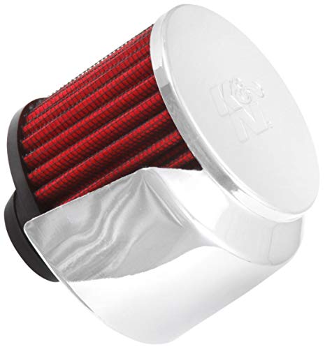 Image of K&N Vent Air Filter /Breather: High Performance, Premium, Washable, Replacement Engine Filter: Filter Height: 2.5 in, Flange Length: 1 in, Shape: Breather, 62-1516