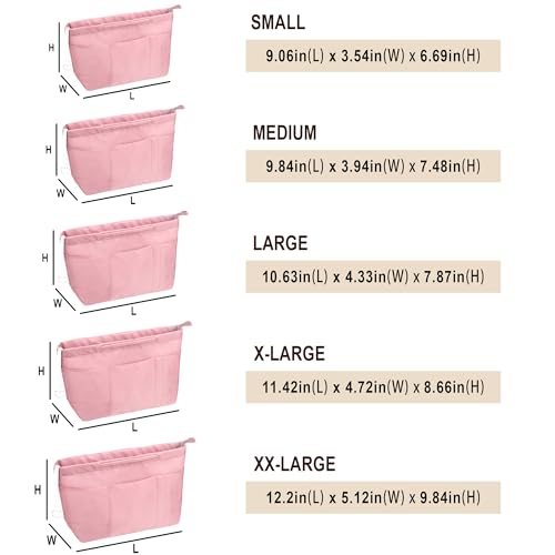 Vercord Purse Insert Organizers for Tote Handbag Bag in Bag with Zipper Liner Bag Organizer for Women 14 pockets by Vercord - Used condition - Image 2