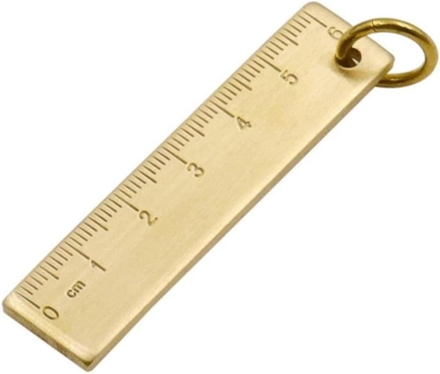 Solid Brass Metal Ruler 65mm Thick 3mm Precision