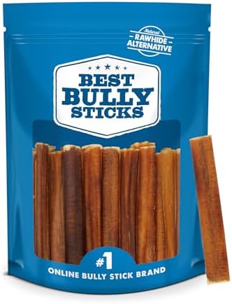 Best Bully Sticks 4 Inch Bully Sticks - 8 oz (Pack of 1) - Natura...