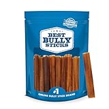 Best Bully Sticks 4 Inch Bully Sticks - 8 oz (Pack of 1) - Natural Grass-Fed,...