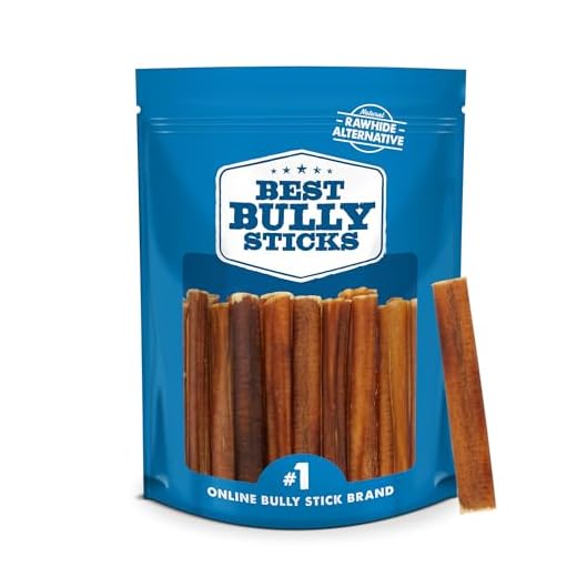 Best Bully Sticks 4 Inch All-Natural Bully Sticks for Dogs - 4” Fully Digestible, 100% Grass-Fed Beef, Grain and Rawhide Free | 8 oz