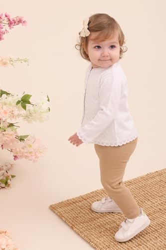 Lilax Baby Girls' Little Hearts Knit Cardigan Sweater2