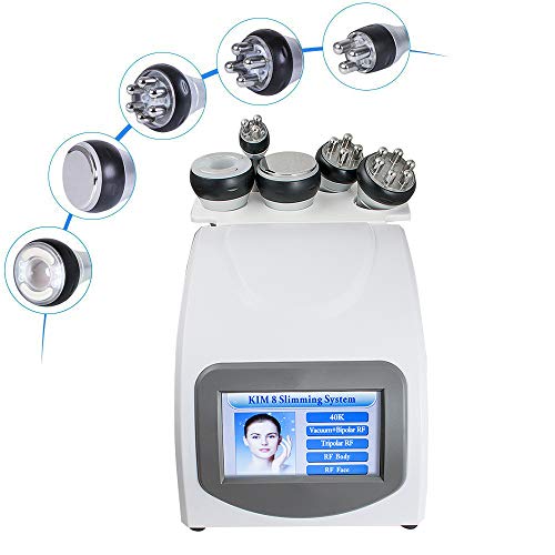 Denshine Cavitation 5 en 1 Échographie et radiofréquence - 40 Khz Cavitation + RF Tripolaire + RF Quadripôle + RF Multipolaire + RF bipolaire avec Vacum
