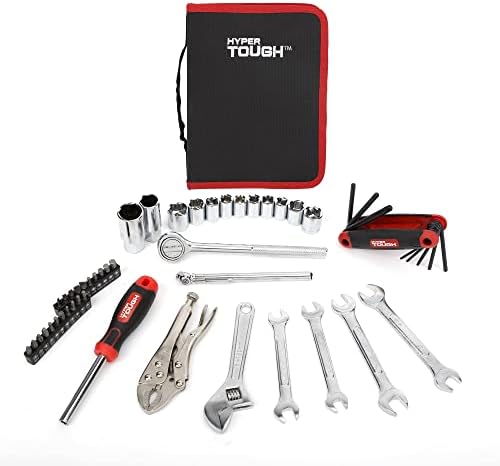 Hyper Tough Ht 51-piece Auto And Motorcycle Tool Kit