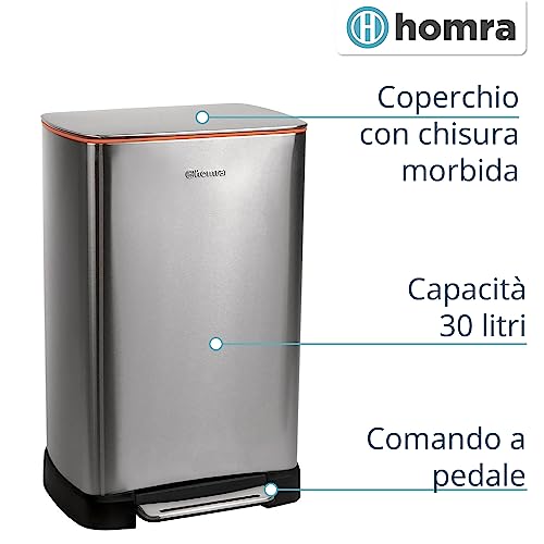 Homra Cestino a Pedale 30l Koniq | Pattumiera