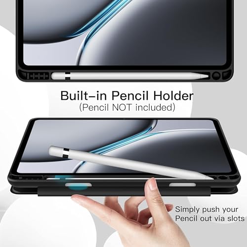 Image of TGK Trifold Cover for OnePlus Pad 2 12.1 inch Tablet Case with Pencil Holder (Black)